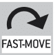 Fast-Move l'intera lunghezza della corsa può essere coperta con un unico movimento della leva